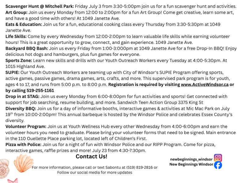 July 2026 Program 