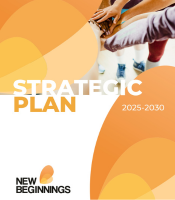 Strategic Plan cover page with text on it