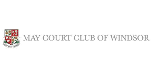 Shield and May Court Club of Windsor in Grey Text