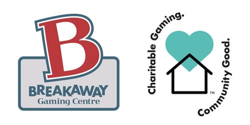 Breakaway Gaming Centre and Charitable Gaming logos